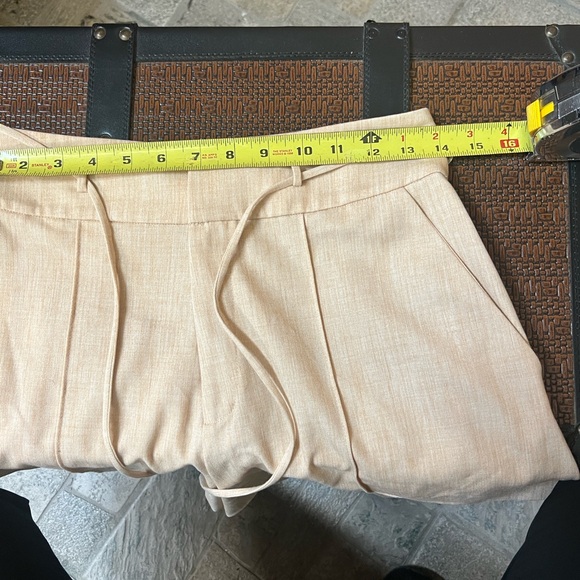 L'Academie High Waist Tan Women's Shorts - Picture 6 of 7